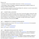 Scrittura Privata Cessione Pacchetto Clienti
